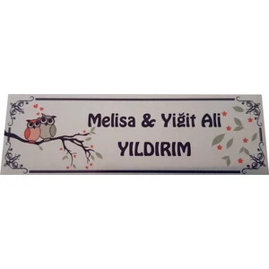Umut Reklam Kapı Isimliği Model 04 (Gümüş)