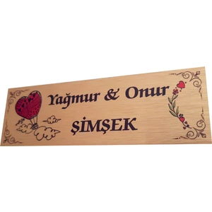Umut Reklam Kapı Isimliği Model 02 (Altın)