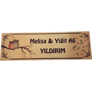 Umut Reklam Kapı Isimliği Model 04 (Altın)