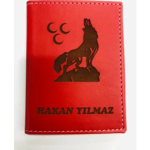 Kişiye Özel Isimli Deri Ruhsat Kılıfı- CTY07