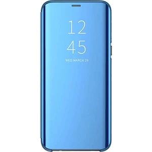 Samsung Galaxy A2 Core Kapaklı Kılıf Aynalı Mavi