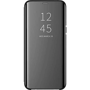 Samsung Galaxy A2 Core Kapaklı Kılıf Aynalı Siyah
