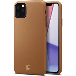 Apple iPhone 11 Pro Max Kılıf La Manon Câlin Premium Deri Tasarım Cafe Brown - 075CS27067