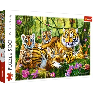 Puzzle Familyf Of  Tıger 500 Parça Puzzle