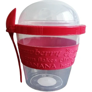 Titiz Plastik Yoghurt Container 600 ml + Kaşık