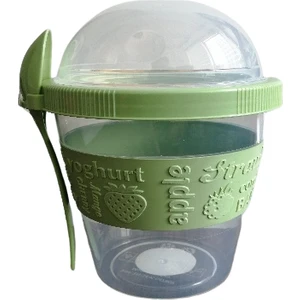 Titiz Plastik Yoghurt Container 600 ml + Kaşık