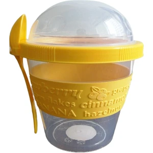 Titiz Plastik Yoghurt Container 600 ml + Kaşık