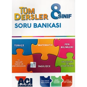 Açı Yayınları 8. Sınıf Tüm Dersler Soru Bankası