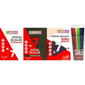 Gama Yayınları 7. Sınıf Sosyal Bilgiler 3'lü Set