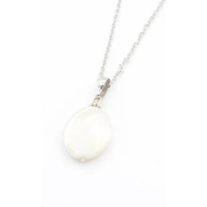 Hakiki Doğal Beyaz Sedef Kolye Ucu 1.kalite