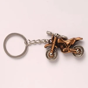 new life promosyon nl Bronz Motorsiklet Tasarımlı Metal Anahtarlık