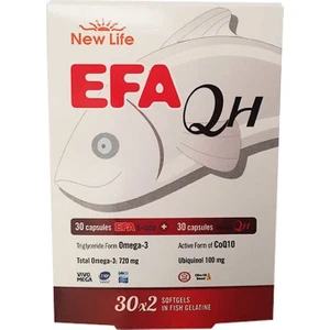New Life Efa-QH Omega-3 30 Kapsül ve Koenzim-Q10 30 Kapsül - 2 Adet