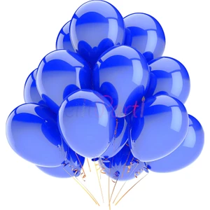 Metalik Mavi Latex Balon (50 Adet)