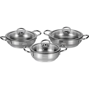 3'lü Cam Kapaklı Sahan Set SP-4066