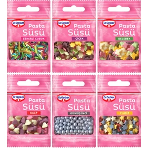 Dr. Oetker Pasta Dekor Süsü Seti 10 g x 6 Adet