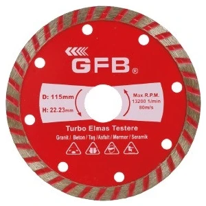 Torbu Elmas Mermer -Granit Kesici 115 mm