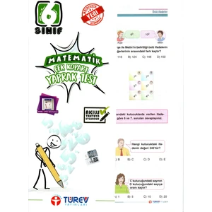 Türev Yayınları 6. Sınıf Matematik Çek-Kopar Yaprak Test