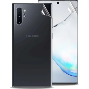 Case 4U Samsung Galaxy Note 10 Plus Ön + Arka Tam Kaplayıcı Film 2in1 Zum Body Şeffaf