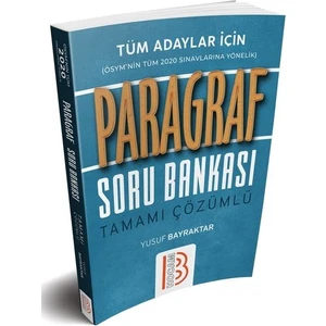 Benim Hocam Yayınları  2020 Tüm Adaylar İçin Paragraf Tamamı Çözümlü Soru Bankası