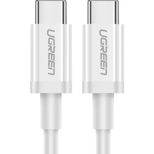 UGREEN USB-C to USB-C 60W 3A QC PD Hızlı Şarj Kablosu, 2 Metre, Beyaz - 60520