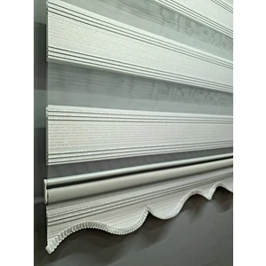 BBB Pliseli Simli Renk Geçişli Şık Zebra Stor Perde MZ280