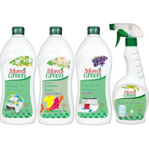 Mom's Green Bitkisel Banyo Temizlik Seti 4'Lü