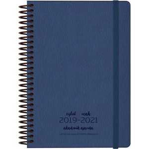 460-Mvk 17 x 24 Spiralli Deri Kapak Haftalık Akademik Ajanda