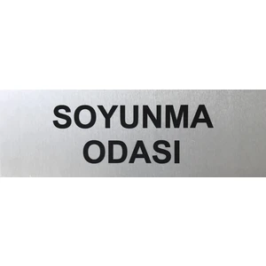 Se -Dizayn Soyunma Odası Tabelası Kapı Yönlendirme Levhası 15 cm X 5 cm
