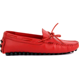 Sail Laker's Hakiki Deri Kırmızı Erkek Loafer