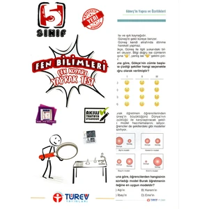 Türev Yayınları 5. Sınıf Fen Bilimleri Çek-Kopar Yaprak Test