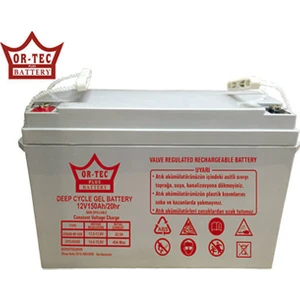 Ortec 12V 150AH Jel Akü
