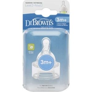 Dr Brown's 2. Aşama Dar Ağız Biberon Emziği (2 Adet)