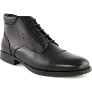 31687 Yünlü Erkek Siyah Deri Comfort Bot