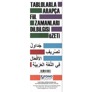 Fono Yayınları Tablolarla Arapça Fiil Zamanları Dil Bilgisi Özeti