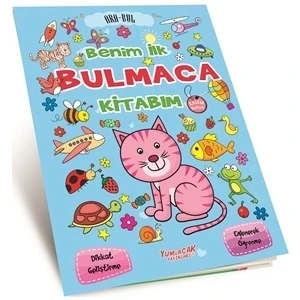 Benim İlk Bulmaca Kitabım - Mavi (Kalem Hediyeli)