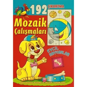 Mozaik Çalışmaları 192 Çıkartma -  Evcil Hayvanlar