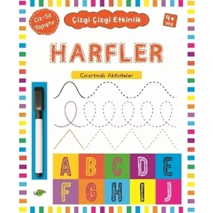 Çizgi Çizgi Etkinlik Harfler 4 Yaş Üstü