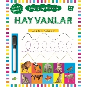 Çizgi Çizgi Etkinlik Hayvanlar 4 Yaş Üstü