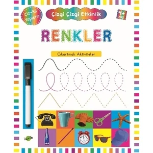 Çizgi Çizgi Etkinlik Renkler 4 Yaş Üstü
