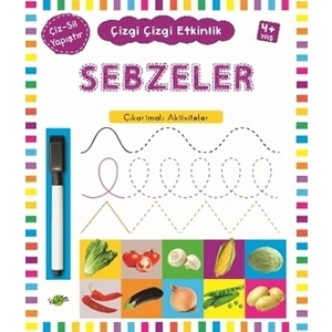 Çizgi Çizgi Etkinlik Sebzeler 4 Yaş Üstü