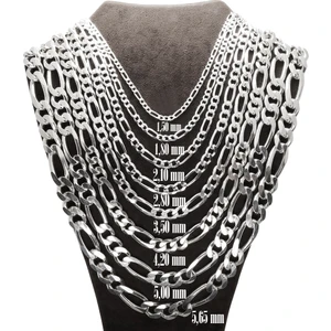 Erkek Gümüş Figaro Zincir Kolye 84682