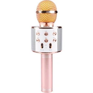 Gomax WS-858 Bluetooth Karaoke Mikrofon Hoparlör - Rose Gold