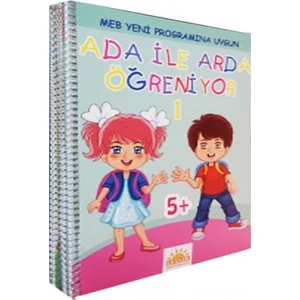 Ada ile Arda Öğreniyor 5+ Yaş Eğitim Seti 10 Kitap