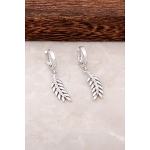 Sümer Telkari Başak Tasarımlı Gümüş Halka Küpe 4449