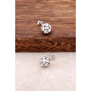 Sümer Telkari Kazaziye El Sarması Mini Gümüş Küpe 491