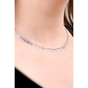 Sümer Telkari Choker Damla Pullu Tasarım Gümüş Kolye 6475