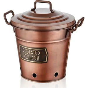The Mia Patates Soğan Saklama Kabı Bakır