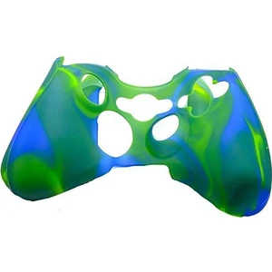 Microsoft Xbox 360 Joystick Gamepad Silikon Kılıf Kamuflaj Mavi Yeşil