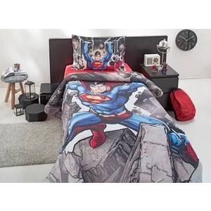 Lisanslı Kapitoneli Dört Mevsim Nevresim Takımı Superman Stone Tek Kişilik