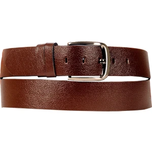 Büyük Beden Erkek Kemer 4.5 cm Kalın Spor 4155 Kahverengi